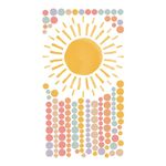 Adesivo de Parede Infantil Sol Radiante e Bolinhas Coloridas