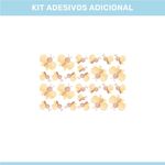Adesivo de Parede Infantil Raposinha em Aquarela e Flores Delicadas