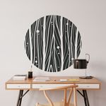 Adesivo de Parede Círculo Abstrato Design Moderno Minimalista