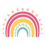 Adesivo de Parede Infantil Arco-Íris Alegria das Cores
