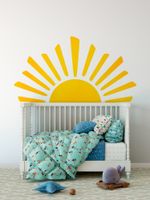 Adesivo de Parede Infantil Pôr do Sol Boho Aconchegante