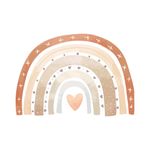Adesivo de Parede Infantil Arco-Íris Boho Tons Terrosos