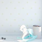 Kit Adesivos de Parede Estrelas Aquarela Coloridas