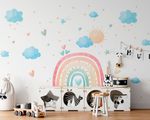 Adesivo de Parede Infantil Universo Mágico Aquarela