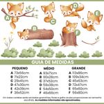 Adesivo de Parede Infantil Raposinha na Floresta Encantada Aquarela