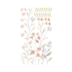 Adesivo de Parede Infantil Galhos e Flores em Aquarela Floral
