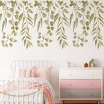Adesivo de Parede Infantil Folhagens Tropicais em Aquarela