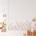 Adesivo de Parede Infantil Buquê Floral Aquarela Delicado