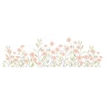 Adesivo de Parede Infantil Buquê Floral Aquarela Delicado