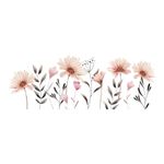 Adesivo de Parede Floral Aquarela Jardim de Lavandas