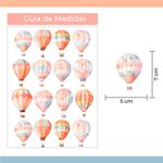 Kit Adesivos de Parede Balões Mágicos em Aquarela