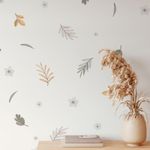 Kit Adesivos de Parede Floral Elegante Tons Pastéis Aquarela