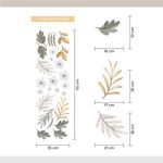 Kit Adesivos de Parede Floral Elegante Tons Pastéis Aquarela