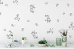 Kit Adesivos de Parede Botânico Folhas de Ginkgo Biloba