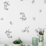 Kit Adesivos de Parede Botânico Folhas de Ginkgo Biloba