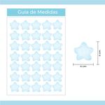 Kit Adesivos de Parede Estrelinhas Azuis Céu Noturno - 35 Un