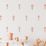 Kit Adesivos de Parede Bouquet de Flores Primavera Elegante