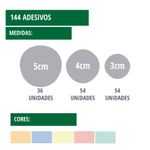 Kit Adesivos de Parede Infantil Bolinhas Coloridas Alegria - 144 Unidades
