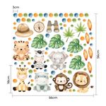 Kit Adesivos de Parede Safari Baby e Bolinhas Mágicas
