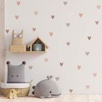 Kit Adesivos de Parede Corações Estilo Boho Moderno