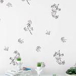Kit Adesivos de Parede Botânico Folhas de Ginkgo Biloba