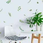 Kit Adesivos de Parede Folhagem Aquarela Estilo Botânico