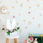 Kit Adesivos de Parede Aquarela Floral 