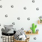 Kit Adesivos de Parede Bolas de Futebol Quarto de Craque