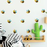 Kit Adesivos de Parede Abelhinhas e Colmeias Divertidas
