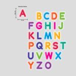 Kit Adesivos de Parede Infantil Abecedário Educativo Lúdico