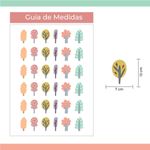Kit Adesivos de Parede Árvores Infantis Floresta Mágica