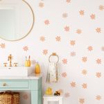 Kit Adesivos de Parede Flores Delicadas Estilo Aquarela