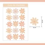 Kit Adesivos de Parede Flores Delicadas Estilo Aquarela