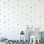 Kit Adesivos de Parede Infantil Abecedário Colorido Moderno