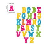 Kit Adesivos de Parede Infantil Abecedário Colorido Moderno