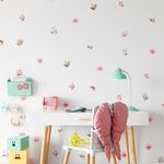 Kit Adesivos de Parede Aquarela Boho Ramos e Flores Minimalistas