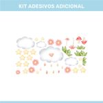 Adesivo de Parede Infantil Boho Encantado Arco-Íris e Unicórnio
