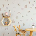 Kit Adesivos de Parede Infantil Mundo Encantado Aquarela