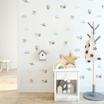 Kit Adesivos de Parede Infantil Pequeno Piloto Aquarela