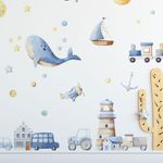 Adesivo de Parede Infantil Estilo Aquarela Little Boy