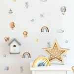 Kit Adesivos de Parede Infantil Meninos Aquarela - Coleção Prime