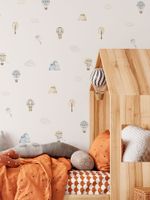 Kit Adesivos de Parede Infantil Balões e Nuvens Aquarela