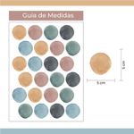 Kit Adesivos de Parede Bolinhas Aquarela Delicadas