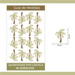 Kit Adesivos de Parede Infantil Coqueiros Tropicais Aquarela