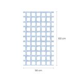 Papel de Parede Adesivo Infantil Xadrez Aquarela Azul Meia Parede