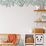 Adesivo de Parede Folhagem de Eucalipto Boho Chic Natureza
