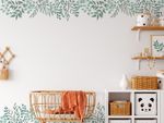 Adesivo de Parede Folhagem de Eucalipto Boho Chic Natureza