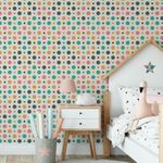 Papel de Parede Bolinhas Coloridas