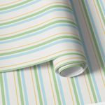 Papel de Parede Listras Azul, Verde e Amarelo