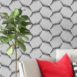 Papel de Parede Losango de Linhas Abstratas